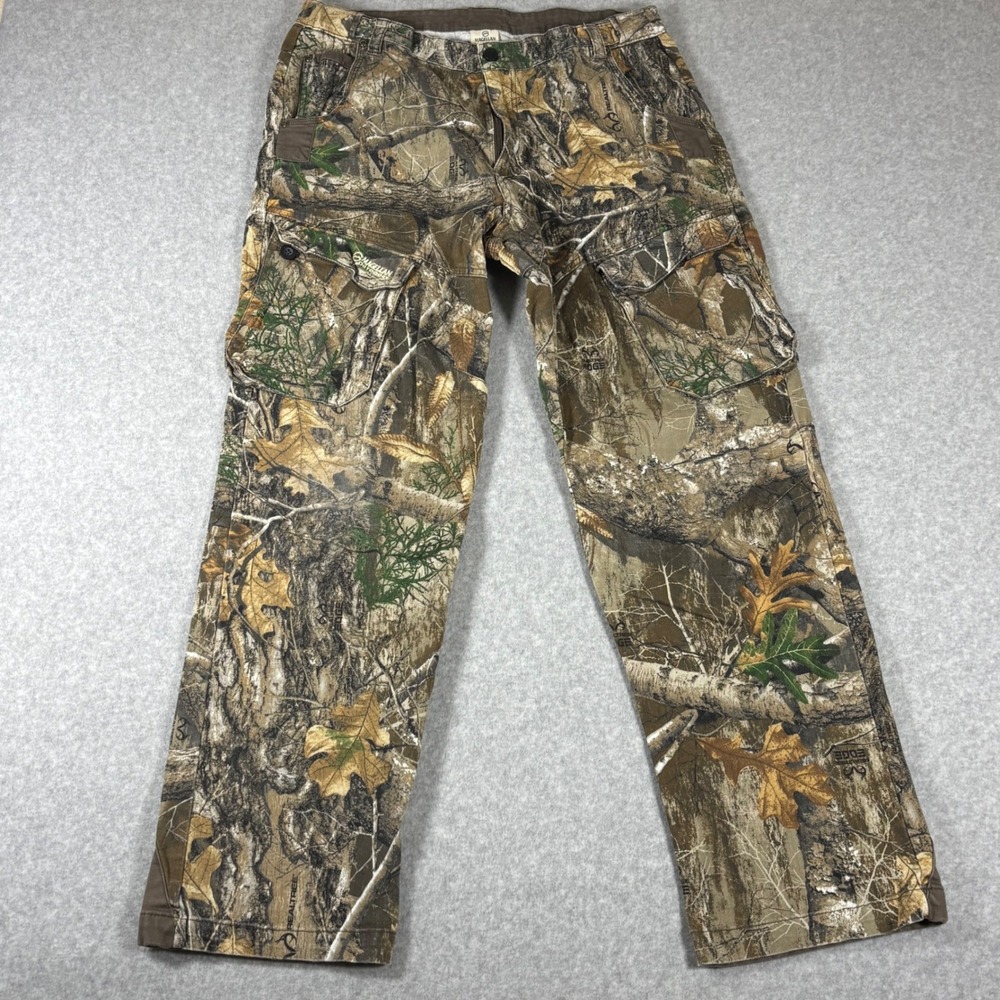 Magellan Outdoors Cargo Pants Mens Large Camo Realtree Edge Hunting Trousers